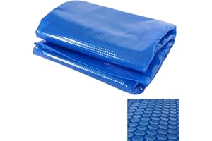 MENDLER Lona térmica para piscina, cubierta solar, grosor de 200 µm, rectangular, 10 x 5 m, color azul