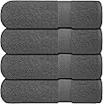 Infinitee Xclusives Premium Bath Towels Set Pack of 4-100% Ring Spun Cotton Bath Towels 70cm x 140cm - Highly Absorbent Durable Towels, Perfect for Daily Use (Shadow Grey, Bath Towels)