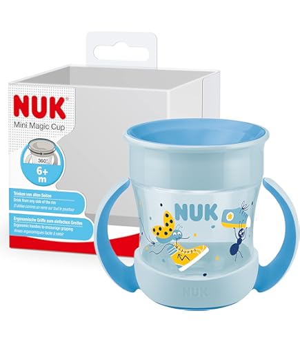 NUK Magic Cup Set - 2x Trinkbecher 230ml Mit Ersatzteilen, Auslaufsicher Und BPA-frei