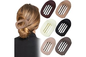 BINXIAOQIN 6 Pince Cheveux Plate,Pince a Cheveux Plate Femme Clips,Pince Plates Cheveux Femme Grosse Pinces