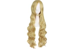 MapofBeauty 80cm/ 31 Pouce Longue Bouclé Femmes Bouclé Perruques (Sombre Blond)