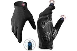 R2F RIGHT TO FIGHT R2F Guanti Palestra Sollevamento Pesi Fitness, Touch Screen Dito Completo Gloves, Antiscivolo Imbottito Presa Protezione, Gym Powerlifting Bodybuilding Ciclismo Calisthenics Allenamento
