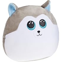 TY Squish A Boos – Coussin Slush Le Chien – 40 Cm – Microfibre Luxe – Yeux Brodés