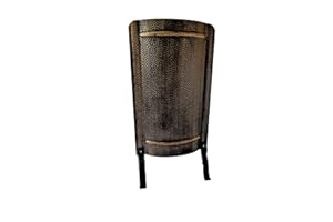 SCHÜRER METALLWAREN Stove Shade Hammered 91 x 46 cm Copper, Antique Brass or Black Gold