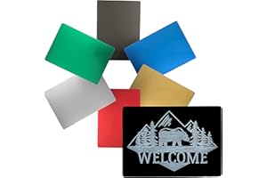 Zoom Precision Metal Engraving Sheets for Etching with Maker, Explore Air 2, Silhouette Cameo 4, Brother Scan and Cut Engraving Tool Tip Engraver-6 Pack