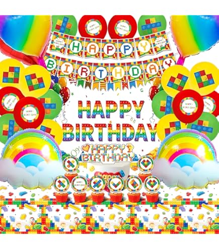 Kit Decorazioni Compleanno Tema Legno 80 Pezzi - Palloncini, Stoviglie, Tovaglia E Sfondo Per Feste