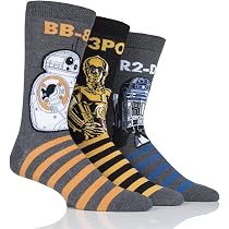 Star Wars Herren Socken 5er Pack – Crew Socken Mit Charakter-Designs, Größe 44-47