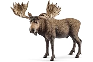 SCHLEICH 14781 Moose bull Wild Life Toy Figurine for children aged 3-8 Years