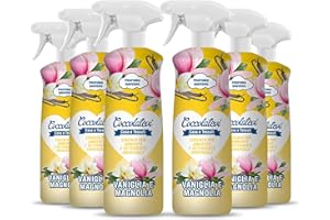 COCCOLATEVI Essenza per Ambienti Vaniglia e Magnolia 750 ml X 6 Profumatore per Ambienti, Armadi, Cassetti, Automobile, Deodorante Ambiente, Profumo casa, Detergente Superfici, Antipolvere