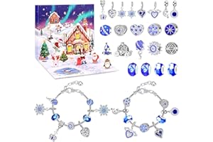 Acsatont Adventskalender 2025 Kinder Mädchen Schmuck, Weihnachtskalender Schmuck Frauen, Weihnachten Überraschung Blind Box Geschenk mit 24 Füllung Adventskalender Schmuck für Kinder Teenager Frauen