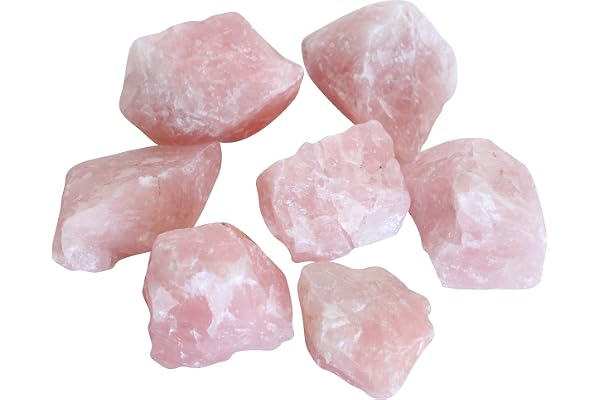 Quartz rose, pierres brutes, SAC D’1KG – Pour déco maison, jardin, artisanat et loisirs créatifs