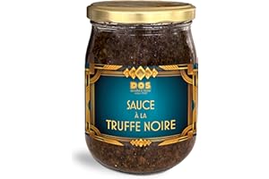 D.O.S. SPECIALITÀ AL TARTUFO SINCE 1940 Sauce à la Truffe Noire 500g | Sauce aux Truffes | Melanosporum Vitt. | Artisanat Italienne | Sans gluten | Pour les pâtes, la viande, la pizza | DOS Tartufi