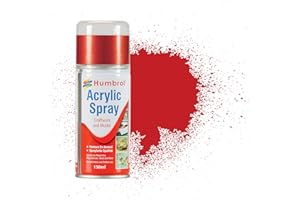 Humbrol AD6220 Acrylic Paint Gloss No. 220 Italian Racing Red 150ml Modelling spray Paint