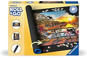 ‎RAVENSBURGER Ravensburger Puzzle Roll & Go - Puzzlematte für Puzzles mit bis zu 1000 Teilen, Puzzleunterlage zum Rollen, Praktisches Zubehör zur Aufbewahrung von Puzzles
