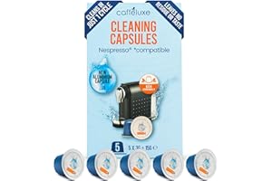 CAFFÉLUXE ReNu | Cápsulas de limpieza de cafeteras | 5 cápsulas limpiadoras compatibles con Nespresso | Barista Accessories Cleaner & Descalcificador Cápsula