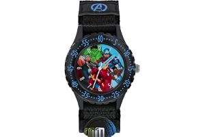 Avengers pojkar analog kvarts klocka med tyg armband AVG5008, Roligt