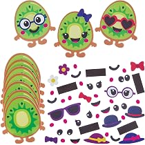 Kit De Décoration Magnétique Kiwi En Mousse – Lot De 10 – Activité Manuelle Enfants – Hauteur 9,5 Cm – Sans Colle - 4