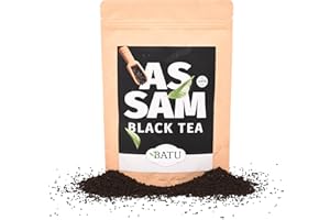 BATU Te Negro Granel Organico | Premium | 100g | Origen Assam, India | 100% ingredientes naturales | Perfecto para tus hábitos saludables
