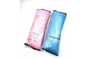 CYBERNOVA 2pcs Child Kid Car Vehicle Seat Belt Harness Shoulder Pad Cover Cushion Head Support (Blue+Pink)