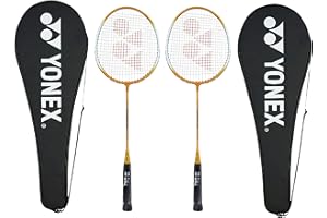 Yonex GR 303 Combo - Racchetta da badminton con copertura completa, set da 2