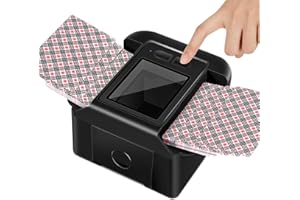 FUUTILAKE Mikser kart z możliwością ładowania, na 1-2 płyty, cicha praca, z możliwością ponownego ładowania, przenośny elektryczny mikser kart o pojemności 2000 mAh, duża pojemność akumulatora do różnych