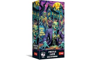 Trefl Premium Plus Quality - Hall of Horror Puzzle: Zombie - 1000 bitar, en serie full av skräck och mörk atmosfär, perfekt p