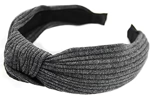 ‎AXY axy Haarreif mit Knoten-Vintage-Wunderschön Stirnband Haarschmuck Damen Haarreifen HR34 (Grau)