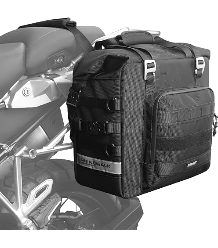 Valise Latérale Rigide Pour Moto 18L - Alliage Aluminium Avec Serrure, étanche Et Antidérobage (Noir) - 13