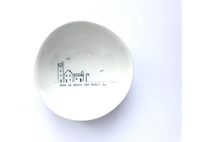 EAST OF INDIA medium wobbly bowl ' home is where the heart is '