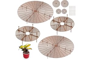 JMIATRY 4 Piezas Protector de Macetas 30cm y 52cm, Rejillas para macetas, Protección de Plantas para La Protección de Niños, Mascotas