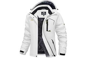 ‎MAGCOMSEN MAGCOMSEN Winterjacke Damen Softshell Funktionsjacke Wasserabweisende Outdoor Ski Jacke Fleece Winddicht Übergangsjacke Gefüttert Regenjacke für Wandern Trekking