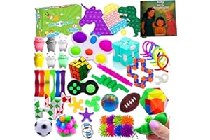 GENERIC Ruby’s Sensory Set 51-Piece Sensory Toy bundle with a free Storybook for Autism, ADHD, Anxiety and SEN. Fidget Toys for kids, Calm, Focus and Confidence Gift Set.