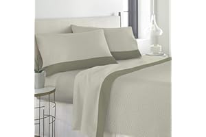 LARA MORADA Set Completo Letto Lenzuola 100% Cotone Stampato Made in Italy Dis Micron Una Piazza E Mezza Tortora