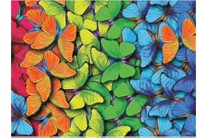 DAERLE Diamond Painting Farfalle, Kit per Diamond Painting 5D, Pittura Diamante Fai da Te, Diamond Painting Kit Completo farfalle colorate Diamond Painting, Decorazione per Casa e Pareti 40X30cm