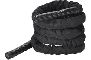 ‎POWRX PowrX Battle Rope - Trainingsseil - Sports Schlachtseil - Fitnessseil - Indoor und Outdoor Muskelaufbau - Übungsseil für Krafttraining -
