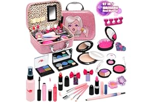 EVACOK Kids Makeup Sets For Girls - Unicorn Teenage Washable Make Up Starter Kit, Childrens Princess Pretend Play Games Toys Presents, Little Girl Birthday Gifts Set For Age 3 4 5 6 7 8 9 10 11 12 Year Old