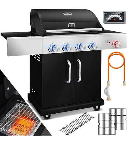 Barbecue Gaz Campingaz Xpert 100 L Plus Rocky - 2 Brûleurs, 7,1 KW, Pierres Volcaniques