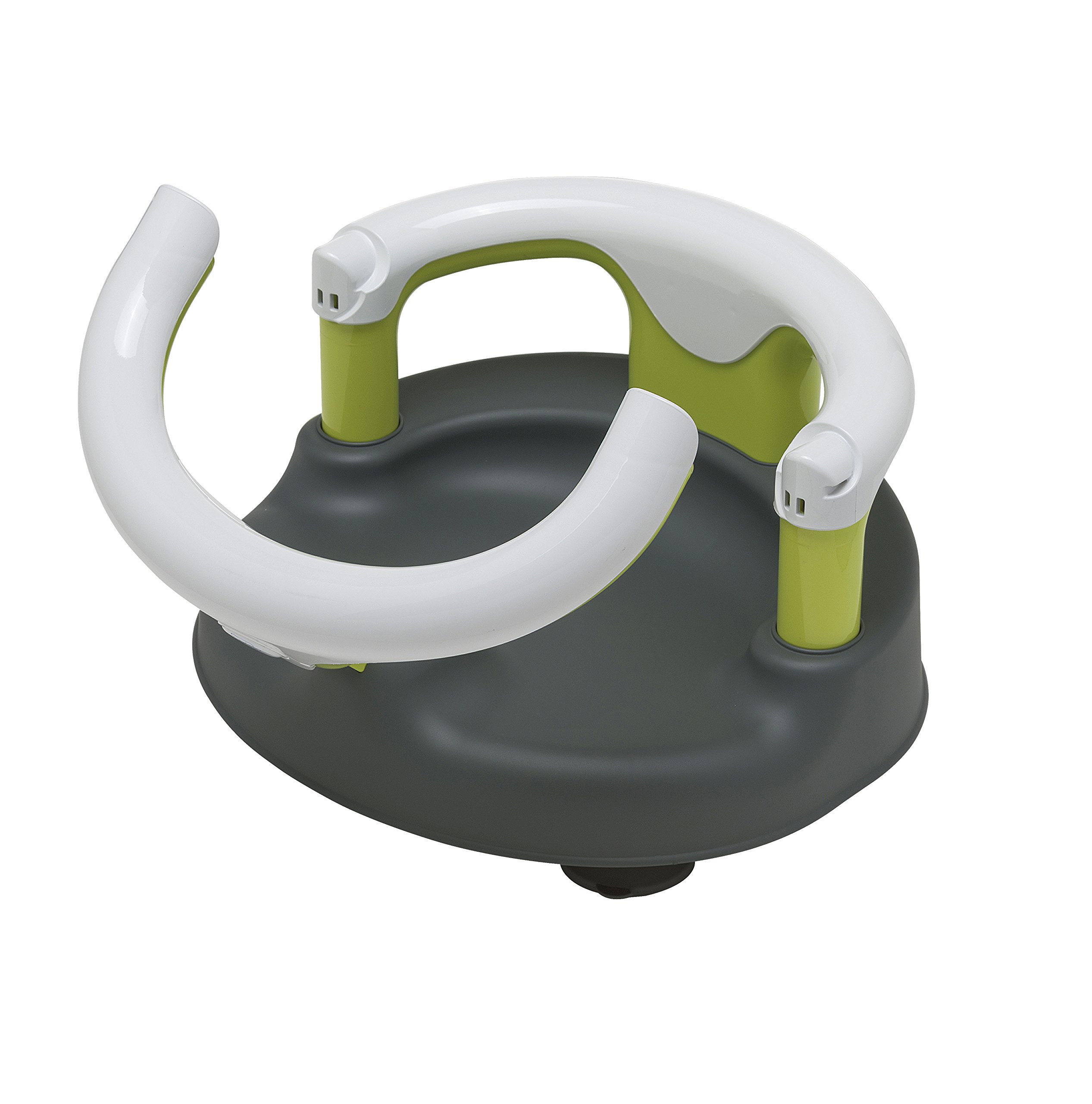 Rotho Babydesign Baby Bath Seat, Grey/White/Apple Green Baby Bathing