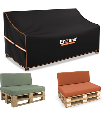 VANSHEIM Afdekking voor palletmeubel - Waterdicht, anti-UV voor palletbank, palletkussen, palletsofa - 130x95x80/40cm