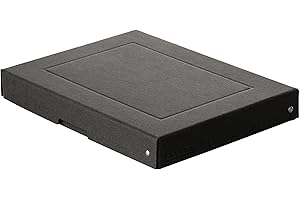 ‎FALKEN Original Falken PureBox Black. Made in Germany. 40 mm hoch DIN A4. Aufbewahrungsbox mit Deckel aus stabilem Recycling-Karton Blauer Engel Vegan Geschenkbox Transportbox Schachtel Allzweckbox