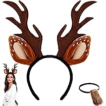 Carnaval verkleed Tiara/diadeem - hert/rendier gewei - dames/meisjes - Fantasy/elfjes thema - warenhuis