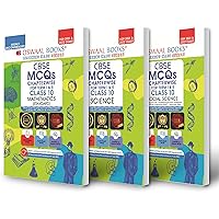 Oswaal CBSE MCQs Chapterwise For Term I & II, Class 10 (Set of 3 Books) Mathematics (Standard), Science, Social Science…