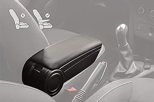 Rati ArmsterOE1 BRACCIOLO CENTRALE adatto per DACIA Duster 2018-19 I bracciolo con vano portaoggetti, per fissaggio allo schienale CON orig. Bracciolo