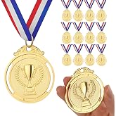 GeeRic 12 Pieces Winner Medals, Children's Medals, Gold Medals for Children's Party Decoration and Sports Awards, for Party,