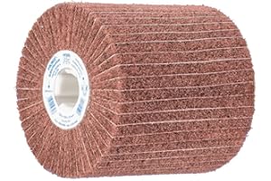 PFERD POLINOX Schleifwalze PNZ | 100 x 100 mm, Keilnut 19 mm, Korund A120, Fein | 44641112 – für ein gröberes Schliffbild