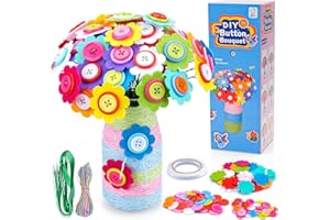 SHMILY Geschenke Mädchen 5-10 Jahre, Bastelset für Kinder 7 8 9 10 Jahre Mädchen Jungen Spielzeug Handgefertigte Flowers Crafts Felt Kits Spielzeug ab 9 8 7 6 Jahre Kinder Mädchen DIY Bastelset Geschenke