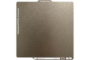 JUUPINE Piastra PEI strutturata ispessita e ponderata con codice QR per Bambu Lab P1S/X1/X1C/X1E/P1P/A1, piastra di pressione PEI rimovibile in carbonio 257 x 257 mm per piastra PLA strutturata in