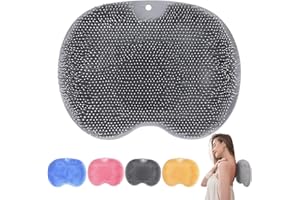 ENXINGO Feet Cleaner (Grey) Piedi Scrubber per Doccia, Massaggiatore Piedi In Silicone, Spazzola per Il Piede con Ventose Antiscivolo per Esfoliazione, Digitopressione