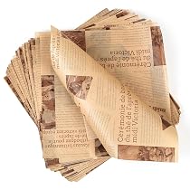150 Blatt Burgerpapier & Brotclip – öl- Und Wasserdicht, 15x15 Cm, Khaki, Für Sandwiches, Kuchen & Käse, Dickes Papier