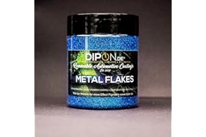 ‎DIPON Effektpigment CARRIBEAN BLUE COLORSHIFT Flake Glitter Polyester EFfekt Farbpigment für Epoxidharz Resin Epoxy Autolack Aquarell Seife Kunst Geode